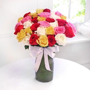 25 mix roses