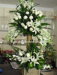 4 Feet Bamboo Flower Stand in Dubai
