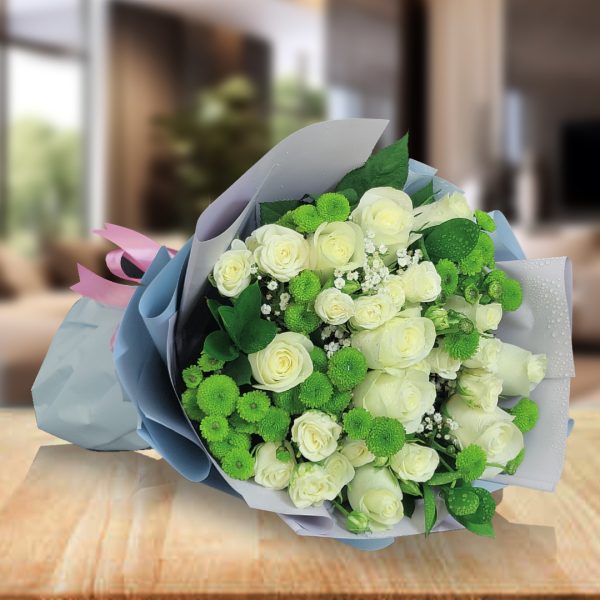 green white bouquet