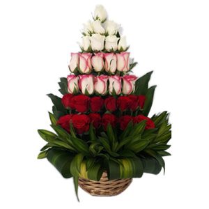 pyramid shape flower arrangement