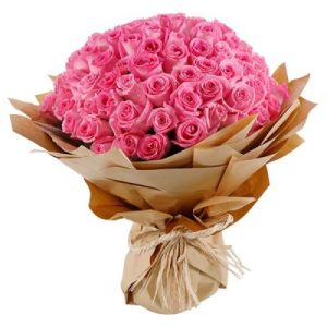 101 light pink roses bouquet