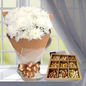 Chrysanthemum with chocolates