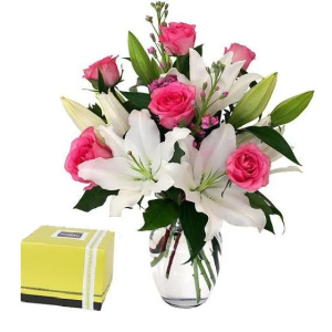 Pastel Passion Pink white flowers and Patchi