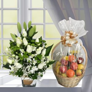 flower basket and fruit basket