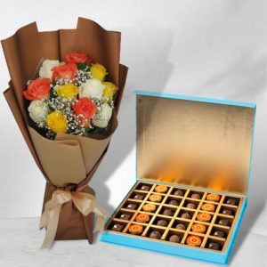 diwali chocolates n flowers