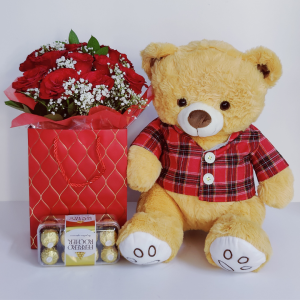 roses teddy ferrero combo