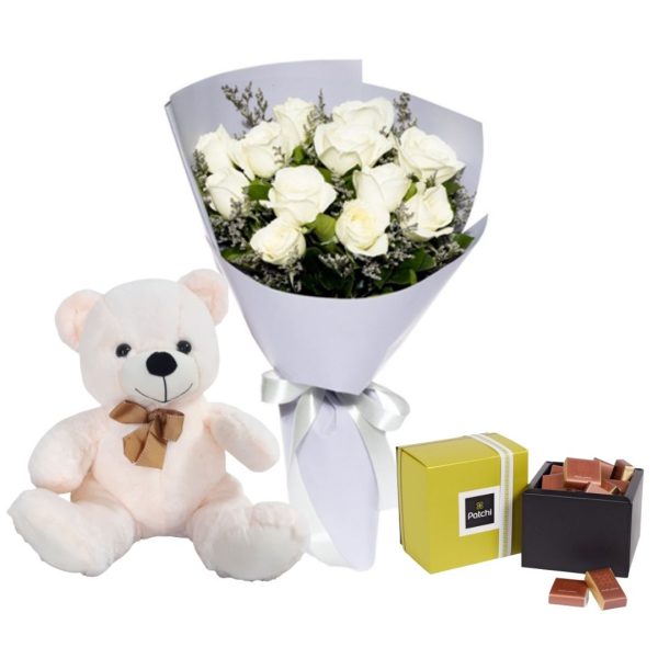 white-roses-teddy-chocolates