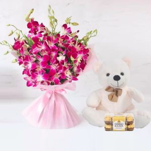 Gift Orchid Flowers Combo Online in Dubai