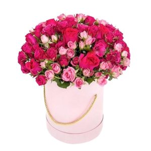 Pink Spray Roses in Box Arrangement Online