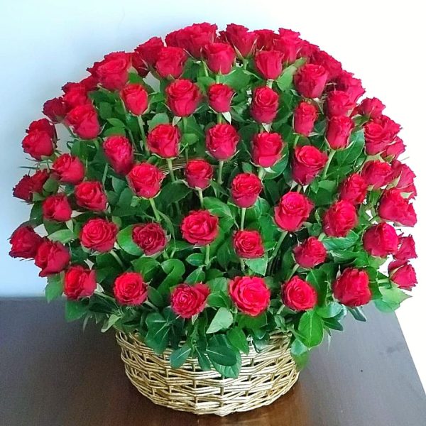 100 Red Roses to Express Your Love for Her