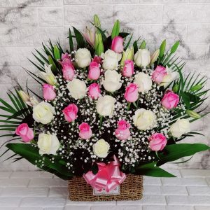 Mix Flowers Basket Online Delivery in Dubai