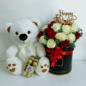 Send Special Birthday Box of Roses Combo