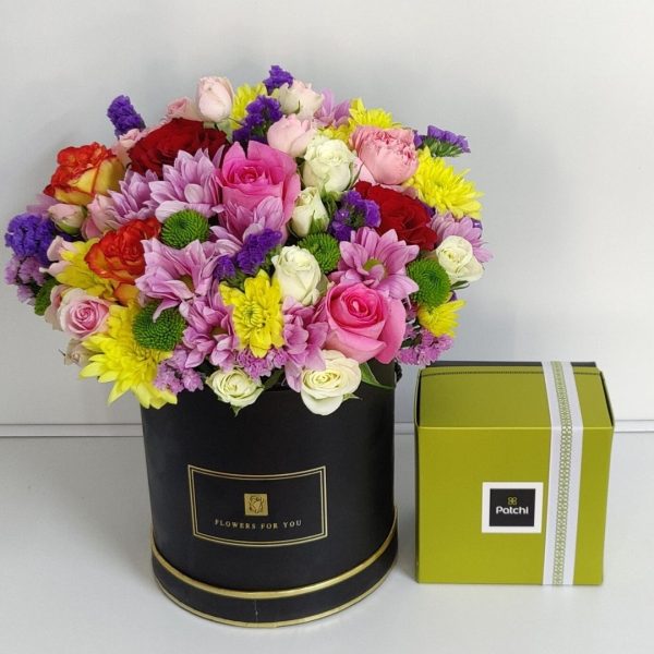 Mix Flowers Patchi Combination Online Delivery