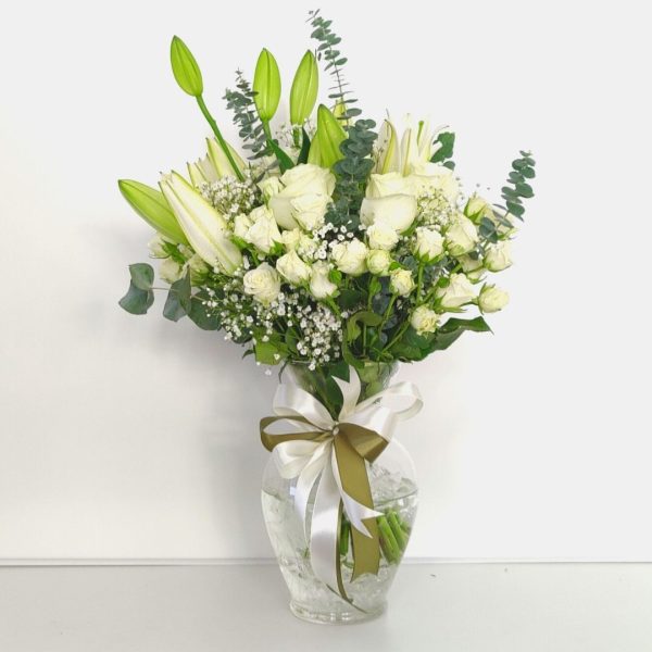 White Flowers in Vase Online