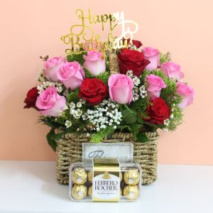 Birthday Roses Chocolates Gift