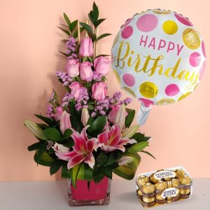 Birthday Flowers Chocolates Balloon Online